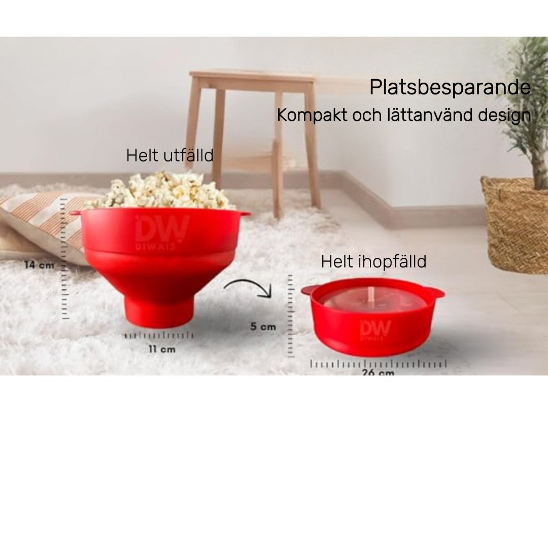 Popcornskål med lock